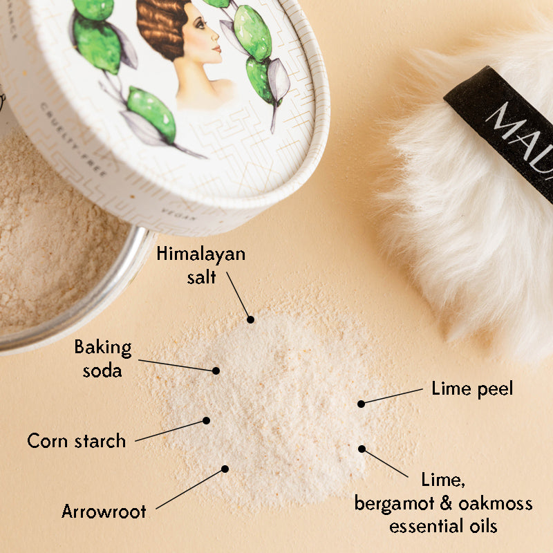 Whole Body Powder Deodorant - Lime (Talc Free) – Madame Lemy